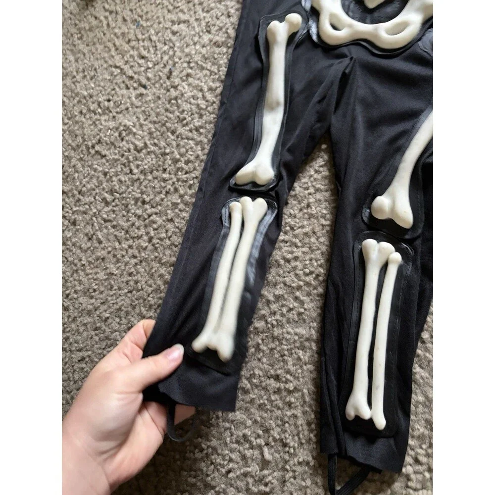Easter Unlimited Skeleton Childs Halloween Costume White Black Vintage